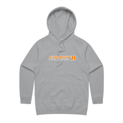 Womens Chucky11 Race Hoody - Orange Solid Stencil