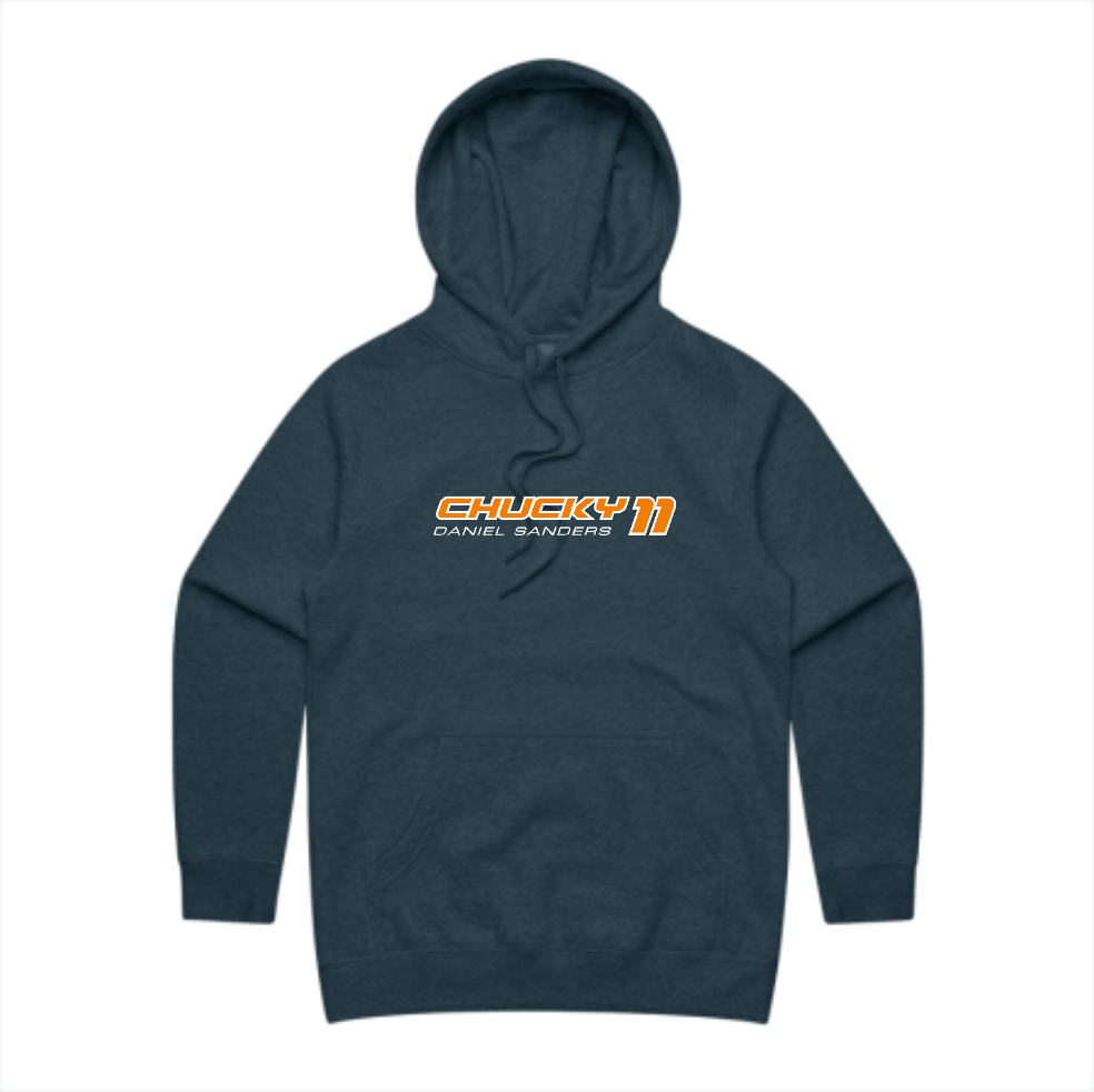 Womens Chucky11 Race Hoody - Orange Solid Stencil